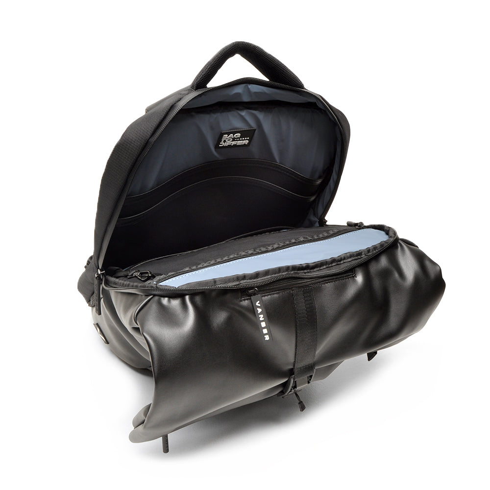 Berba Rucksack VANBER Black | Echtes Leder