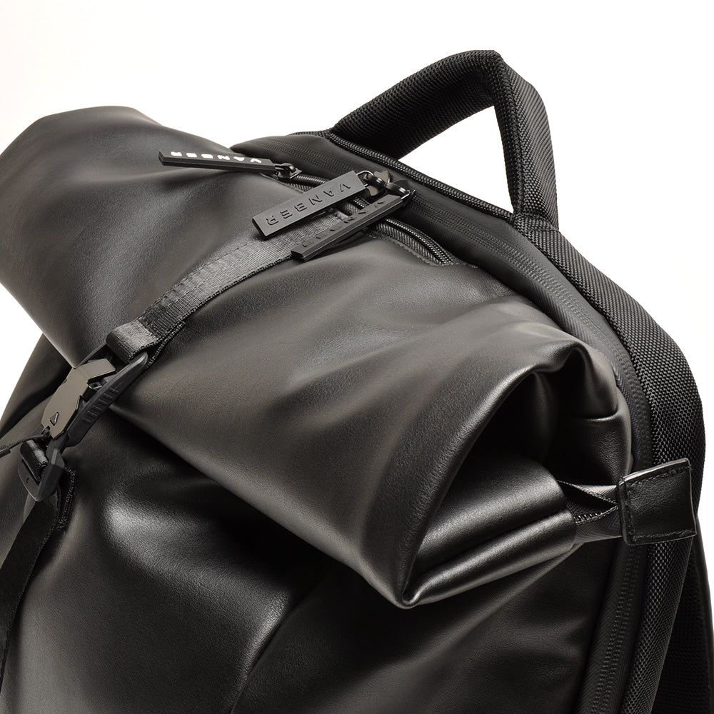 Berba Rucksack VANBER Black | Echtes Leder