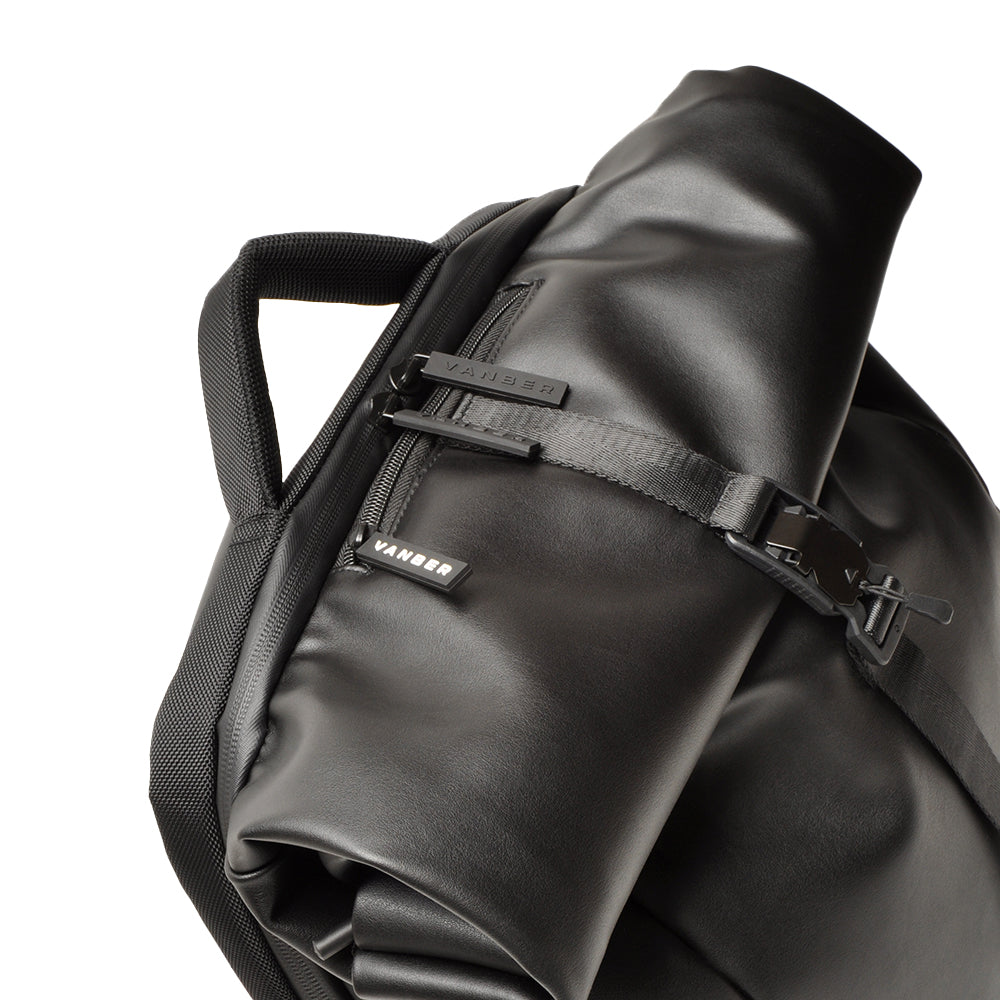 Berba Rucksack VANBER Black | Echtes Leder