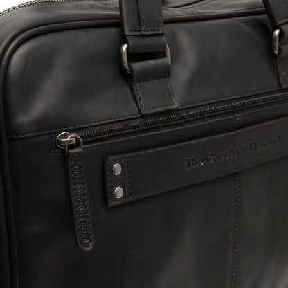 The Chesterfield Brand Laptoptasche SINGAPORE Schwarz | Echtes Leder