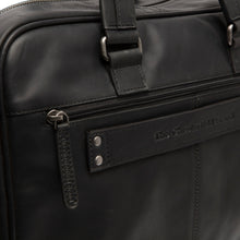 Lade das Bild in den Galerie-Viewer, The Chesterfield Brand Laptoptasche SINGAPORE Schwarz | Echtes Leder
