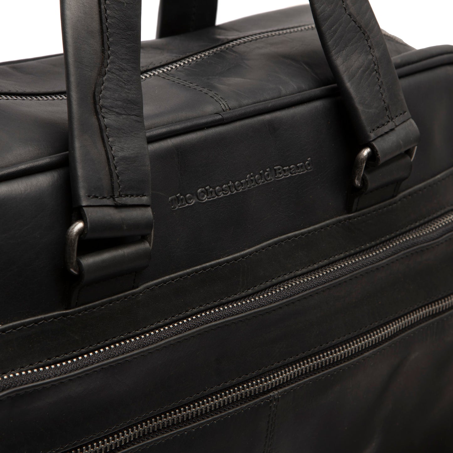 The Chesterfield Brand Laptoptasche SINGAPORE Schwarz | Echtes Leder