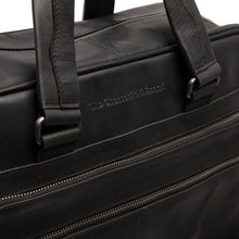 Lade das Bild in den Galerie-Viewer, The Chesterfield Brand Laptoptasche SINGAPORE Schwarz | Echtes Leder
