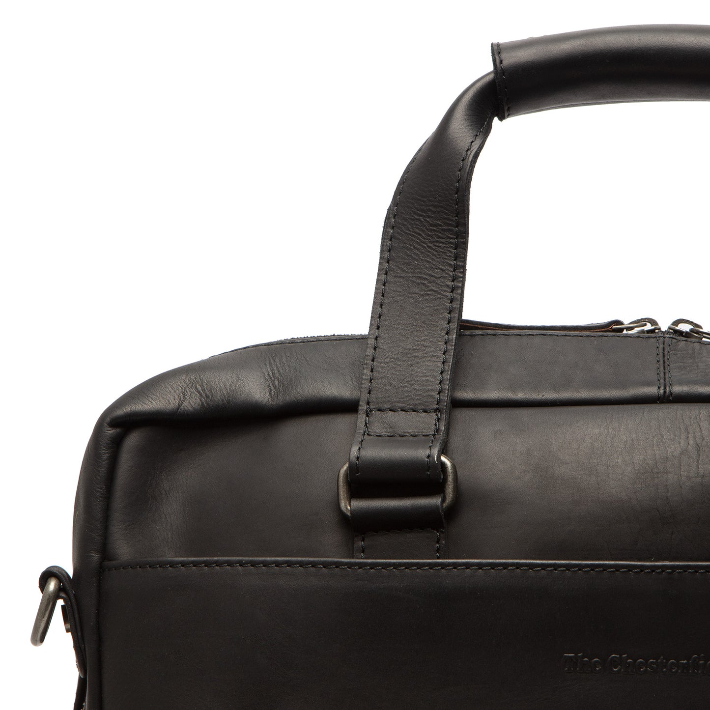 The Chesterfield Brand Laptoptasche MANHATTAN Schwarz | Echtes Leder