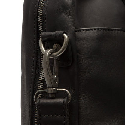 The Chesterfield Brand Laptoptasche MANHATTAN Schwarz | Echtes Leder