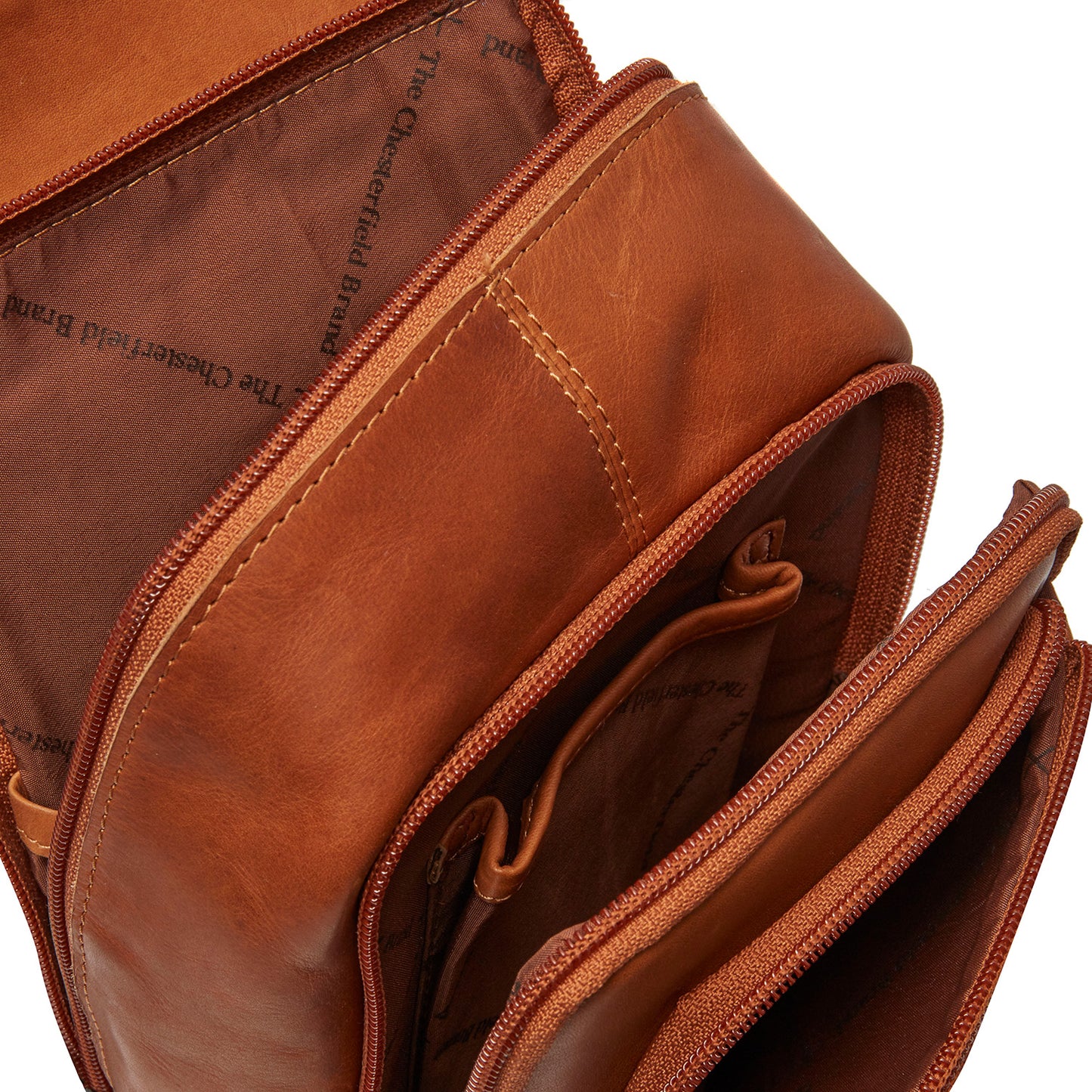 The Chesterfield Brand Umhängetasche Crossbody RIGA Cognac | Echtes Leder