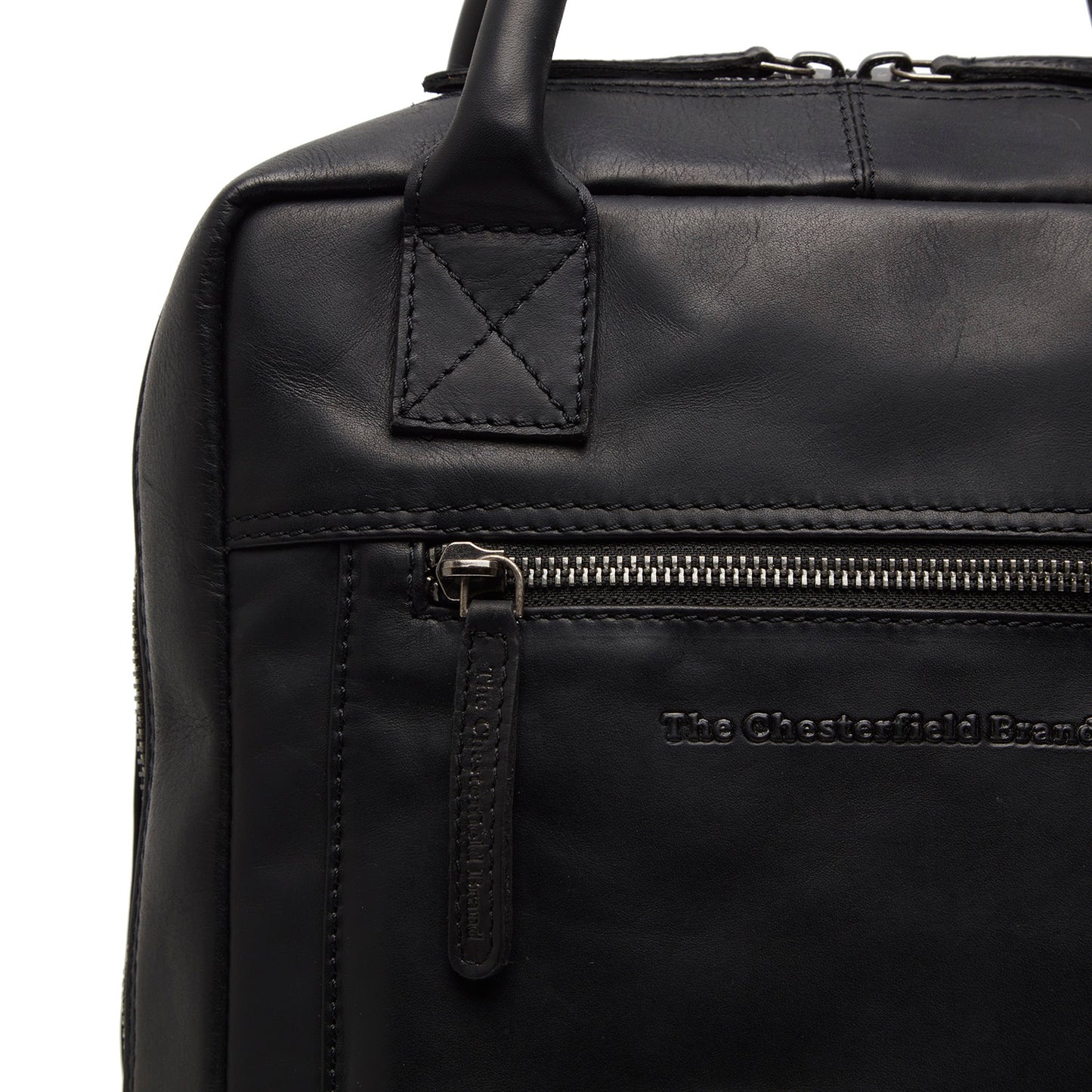 The Chesterfield Brand Rucksack LINCOLN Schwarz | Echtes Leder