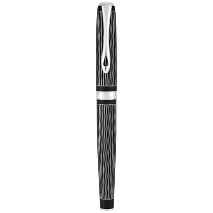Diplomat Tintenroller EXCELLENCE A Plus Wave Guillochiert Lapis Schwarz