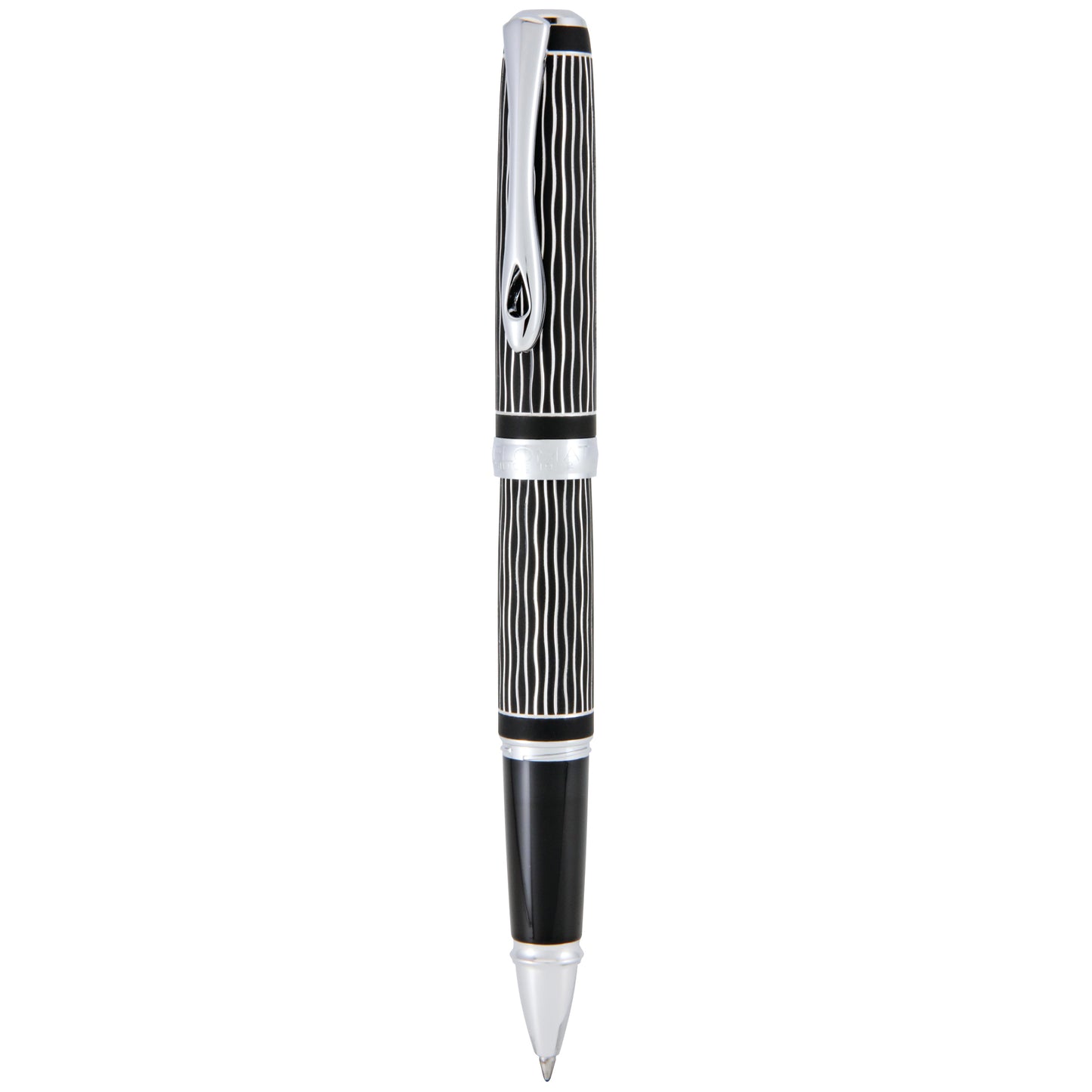 Diplomat Tintenroller EXCELLENCE A Plus Wave Guillochiert Lapis Schwarz