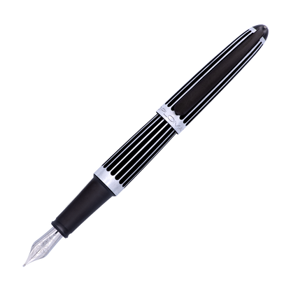 Diplomat Füllfederhalter AERO "Stripes Black" Edelstahlfeder