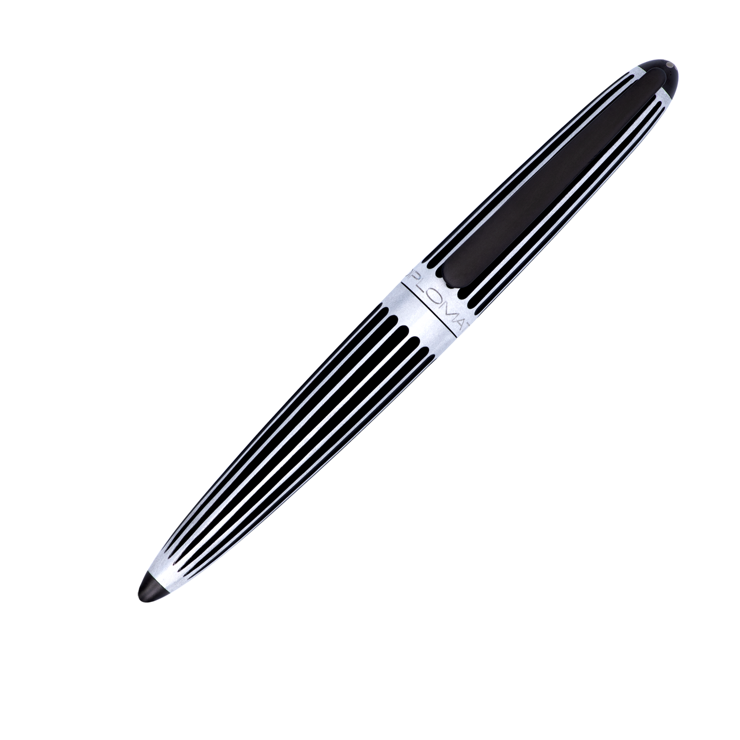 Diplomat Füllfederhalter AERO "Stripes Black" Edelstahlfeder