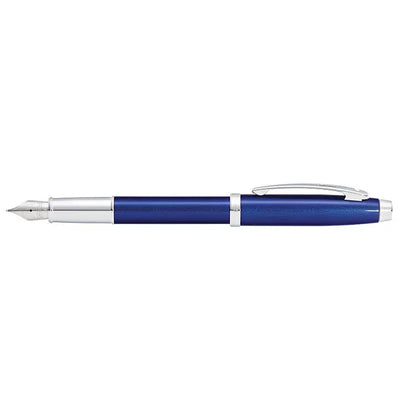 Sheaffer Füllfederhalter 100 blauer Schaft mit verchromten Beschlägen