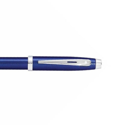 Sheaffer Füllfederhalter 100 blauer Schaft mit verchromten Beschlägen