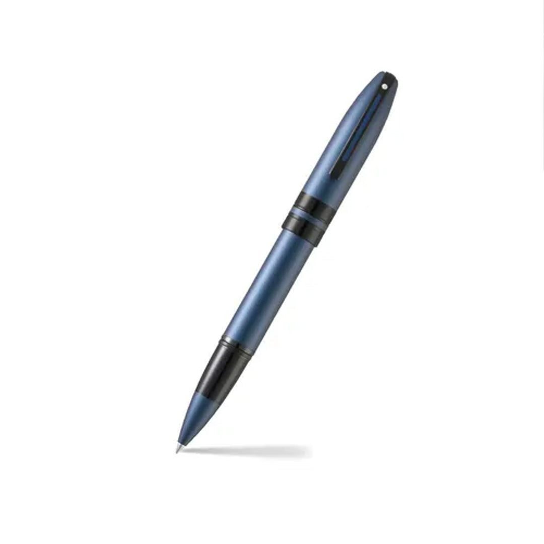 Sheaffer Tintenroller Icon mattblau mit schwarzen PVD-Beschlägen