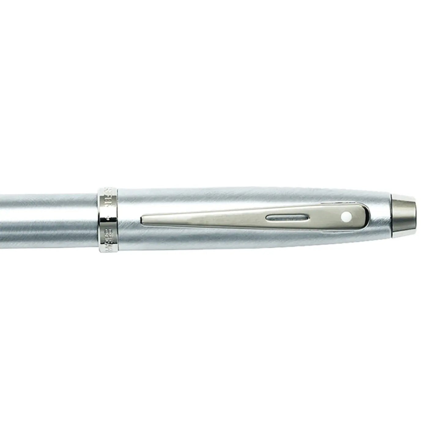 Sheaffer Tintenroller 100 aus gebürstetem Chrom mit Chrombeschlägen
