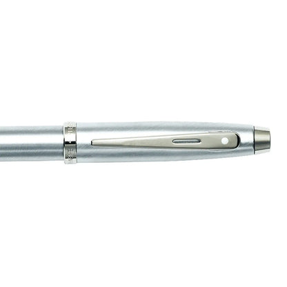 Sheaffer Tintenroller 100 aus gebürstetem Chrom mit Chrombeschlägen