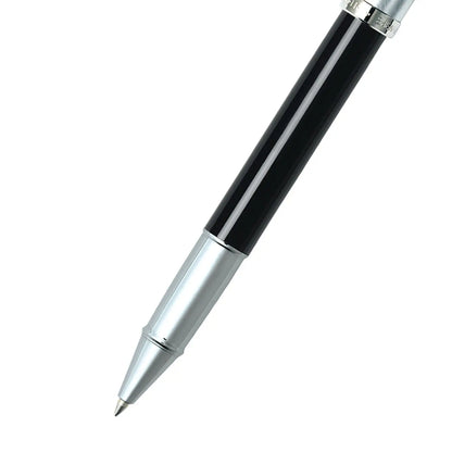 Sheaffer Tintenroller 100 schwarzer Schaft mit verchromter Kappe und Griffstück