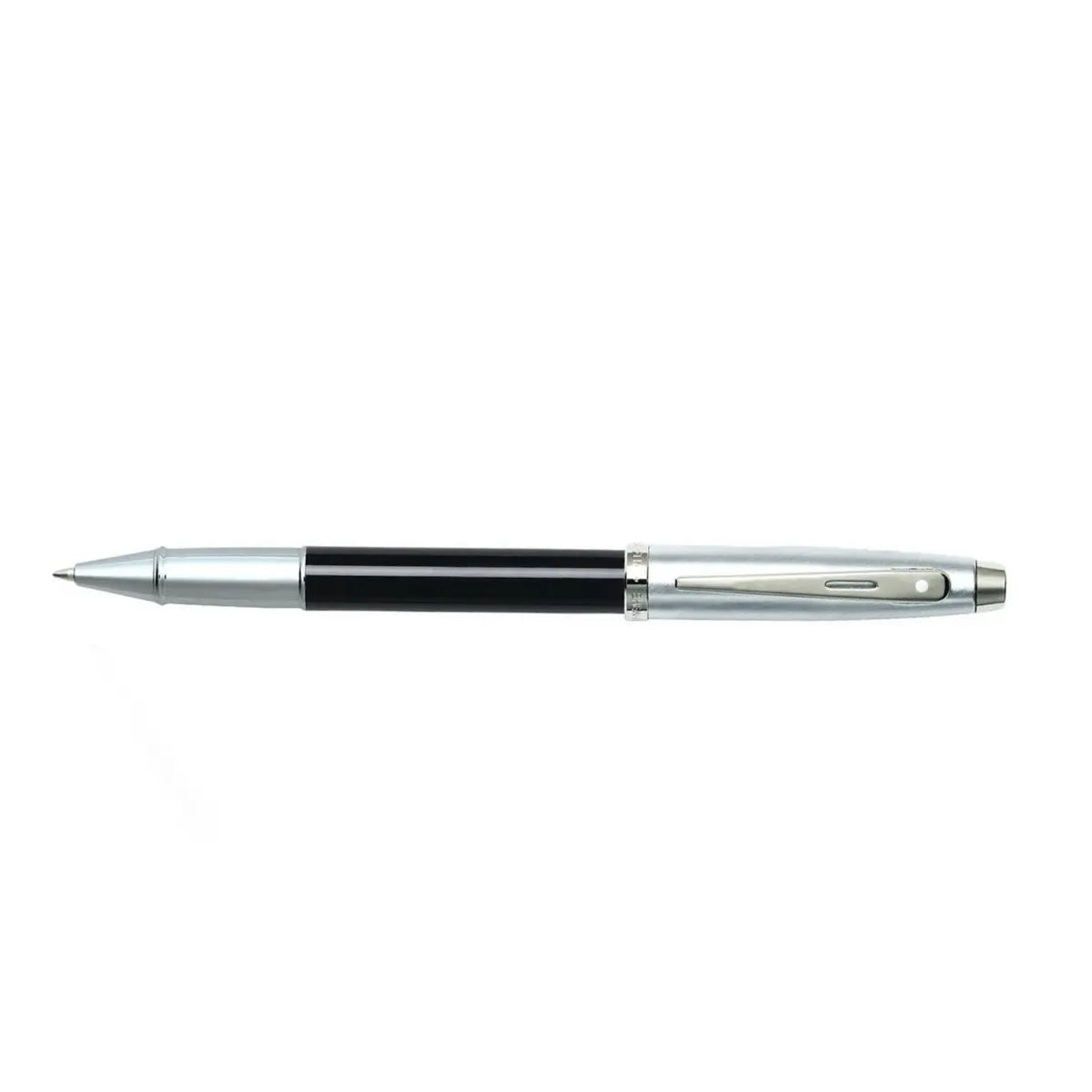 Sheaffer Tintenroller 100 schwarzer Schaft mit verchromter Kappe und Griffstück
