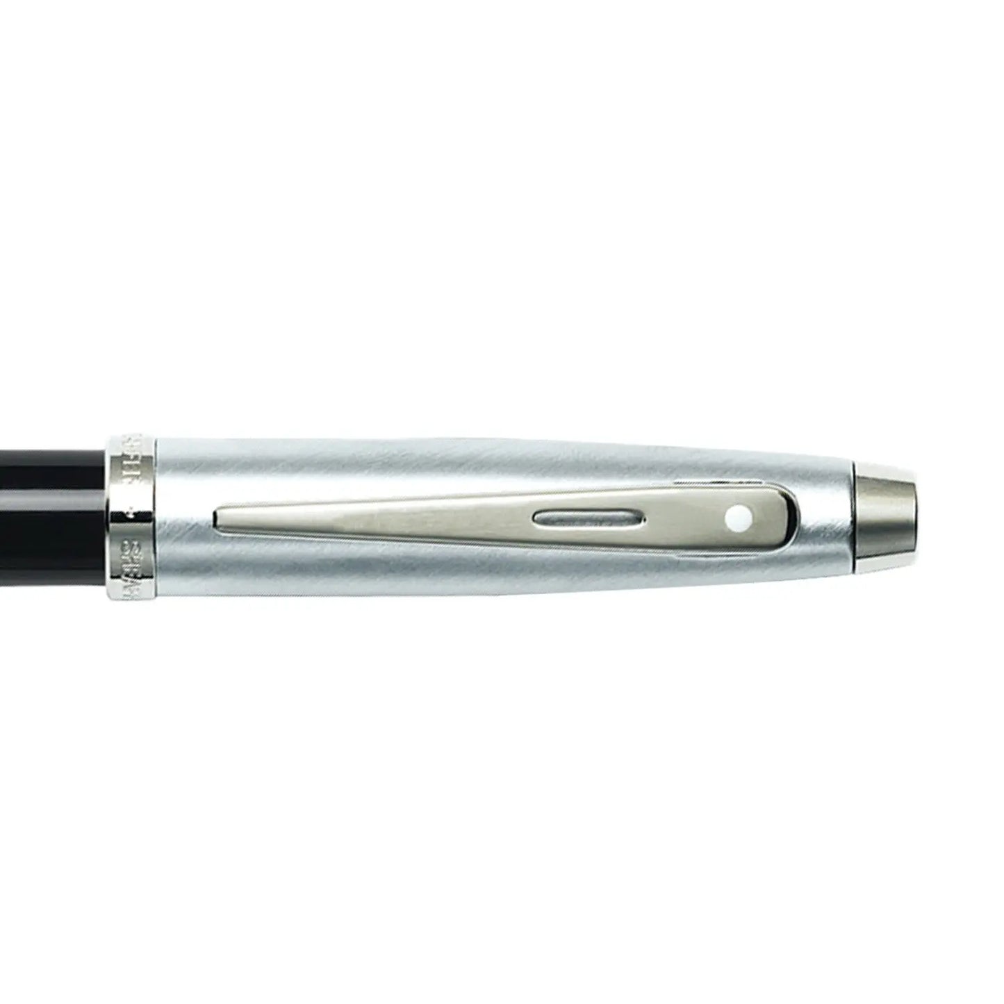 Sheaffer Tintenroller 100 schwarzer Schaft mit verchromter Kappe und Griffstück