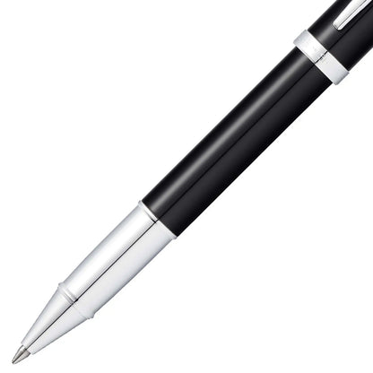 Sheaffer Tintenroller 100 schwarzer Schaft mit verchromtem Griffstück