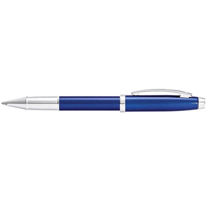 Sheaffer Tintenroller 100 blauer Schaft mit verchromten Beschlägen
