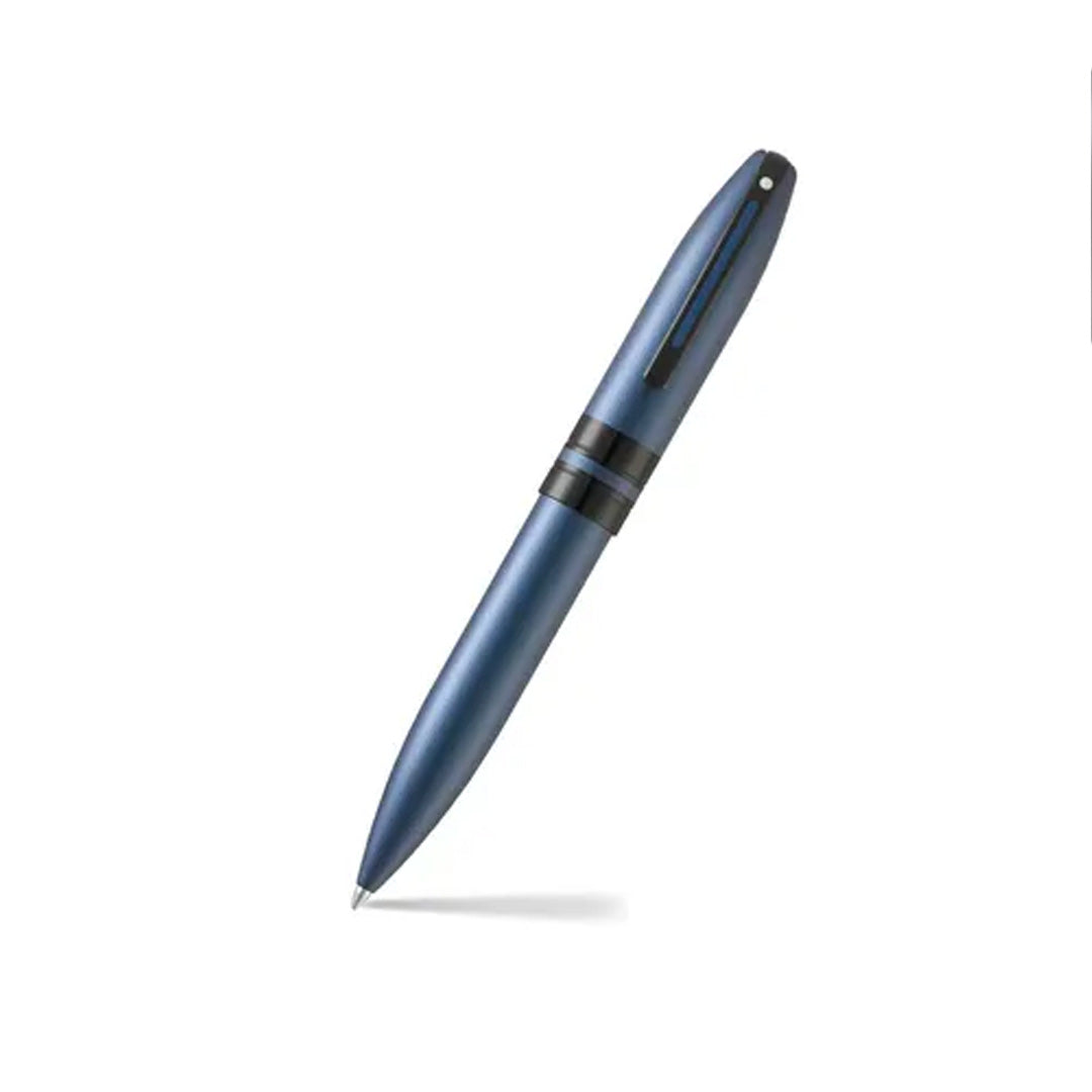 Sheaffer Kugelschreiber Icon mattblau mit schwarzen PVD-Beschlägen