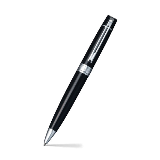 Sheaffer Kugelschreiber 300 schwarzer Schaft mit verchromten Beschlägen
