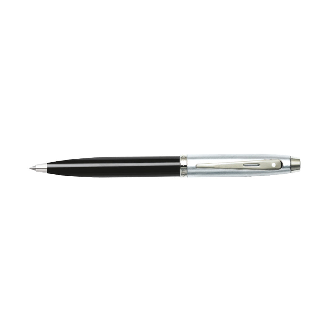 Sheaffer Kugelschreiber 100 schwarzer Schaft mit verchromter Kappe