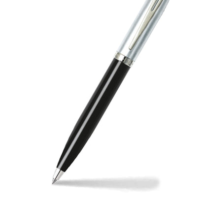 Sheaffer Kugelschreiber 100 schwarzer Schaft mit verchromter Kappe
