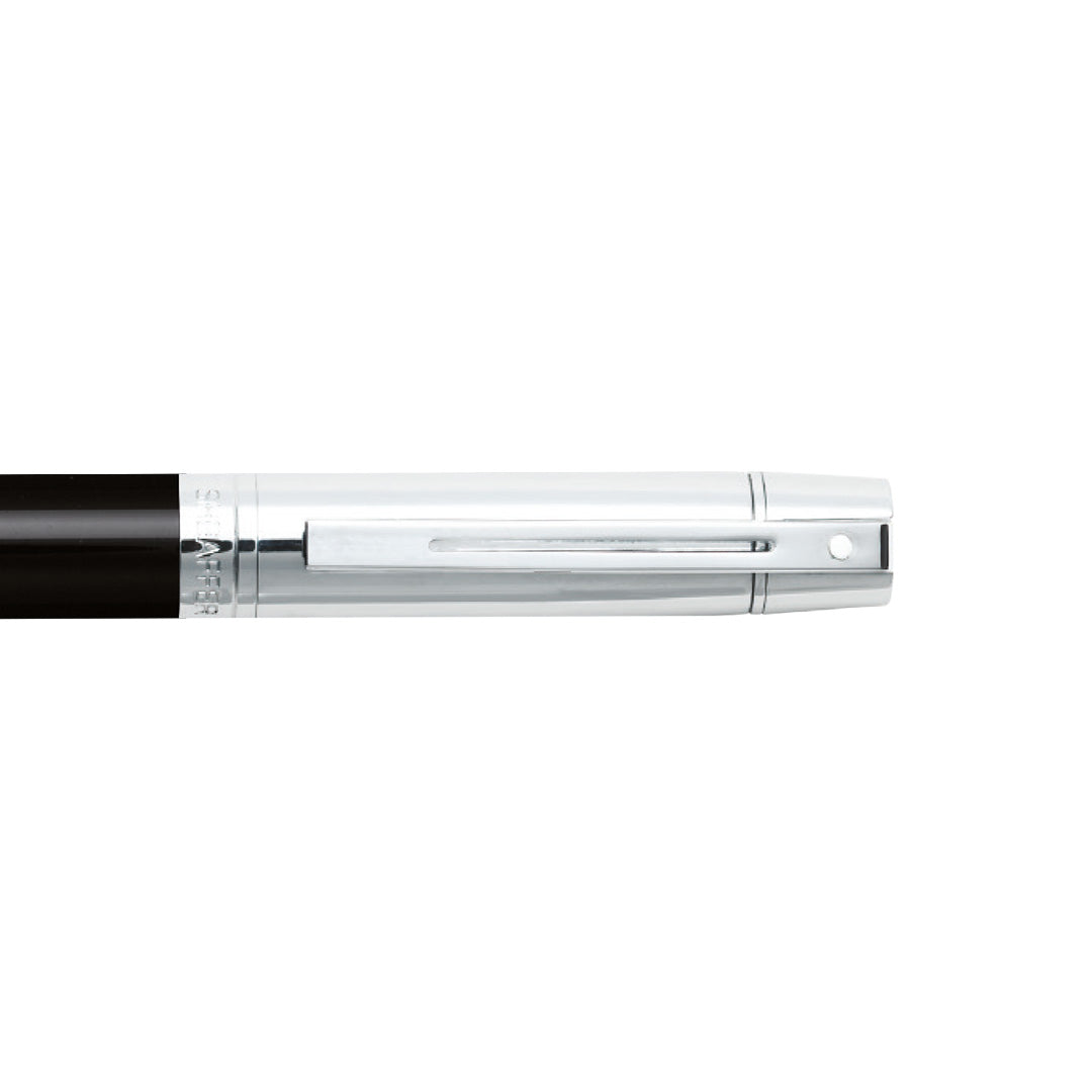 Sheaffer Kugelschreiber 300 schwarzer Schaft mit verchromter Kappe