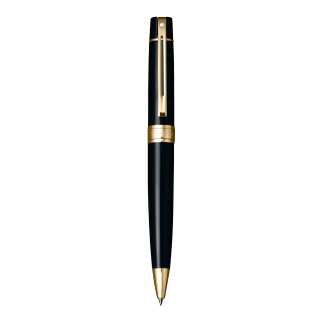 Sheaffer Kugelschreiber 300 schwarzer Schaft mit goldfarbenen Beschlägen