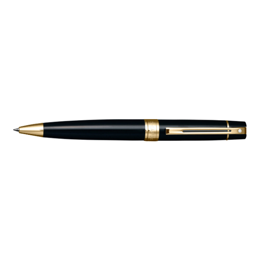 Sheaffer Kugelschreiber 300 schwarzer Schaft mit goldfarbenen Beschlägen