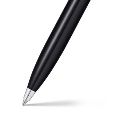 Sheaffer Kugelschreiber 100 schwarzer Schaft mit verchromten Beschlägen