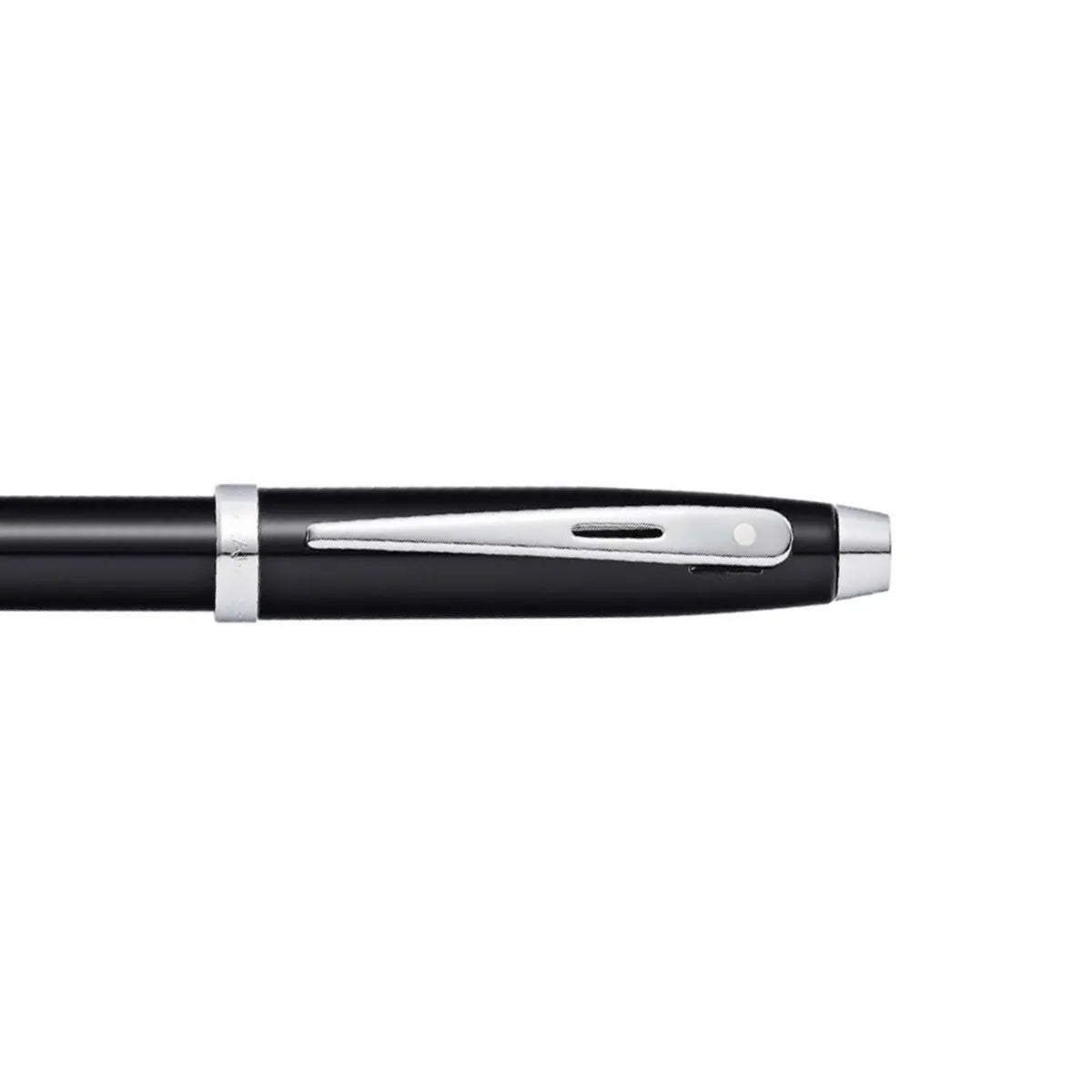 Sheaffer Kugelschreiber 100 schwarzer Schaft mit verchromten Beschlägen