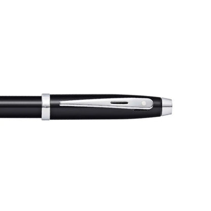 Sheaffer Kugelschreiber 100 schwarzer Schaft mit verchromten Beschlägen