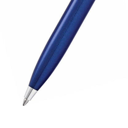 Sheaffer Kugelschreiber 100 blauer Schaft mit verchromten Beschlägen