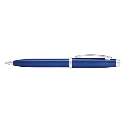 Sheaffer Kugelschreiber 100 blauer Schaft mit verchromten Beschlägen