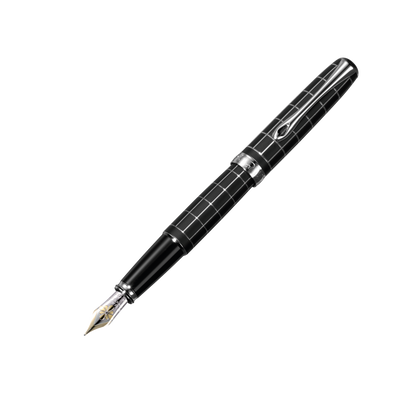 Diplomat Füllfederhalter EXCELLENCE A Plus Raute Guillochiert Lapis Schwarz 14k