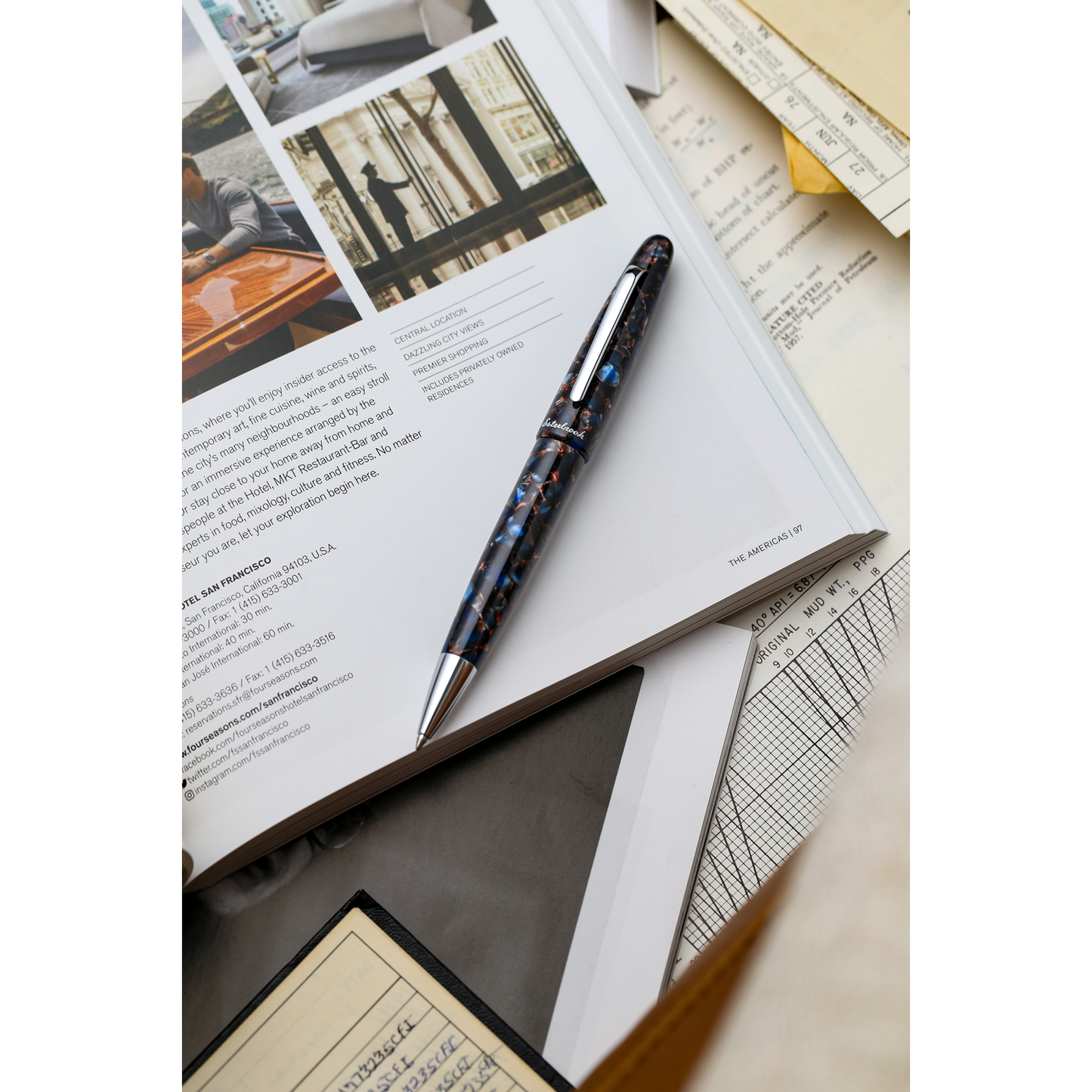 Esterbrook Kugelschreiber ESTIE Nouveau Blue Silber