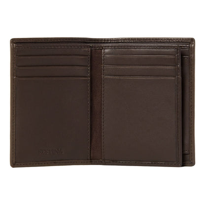 Festina Card holder with flap Button Brown
