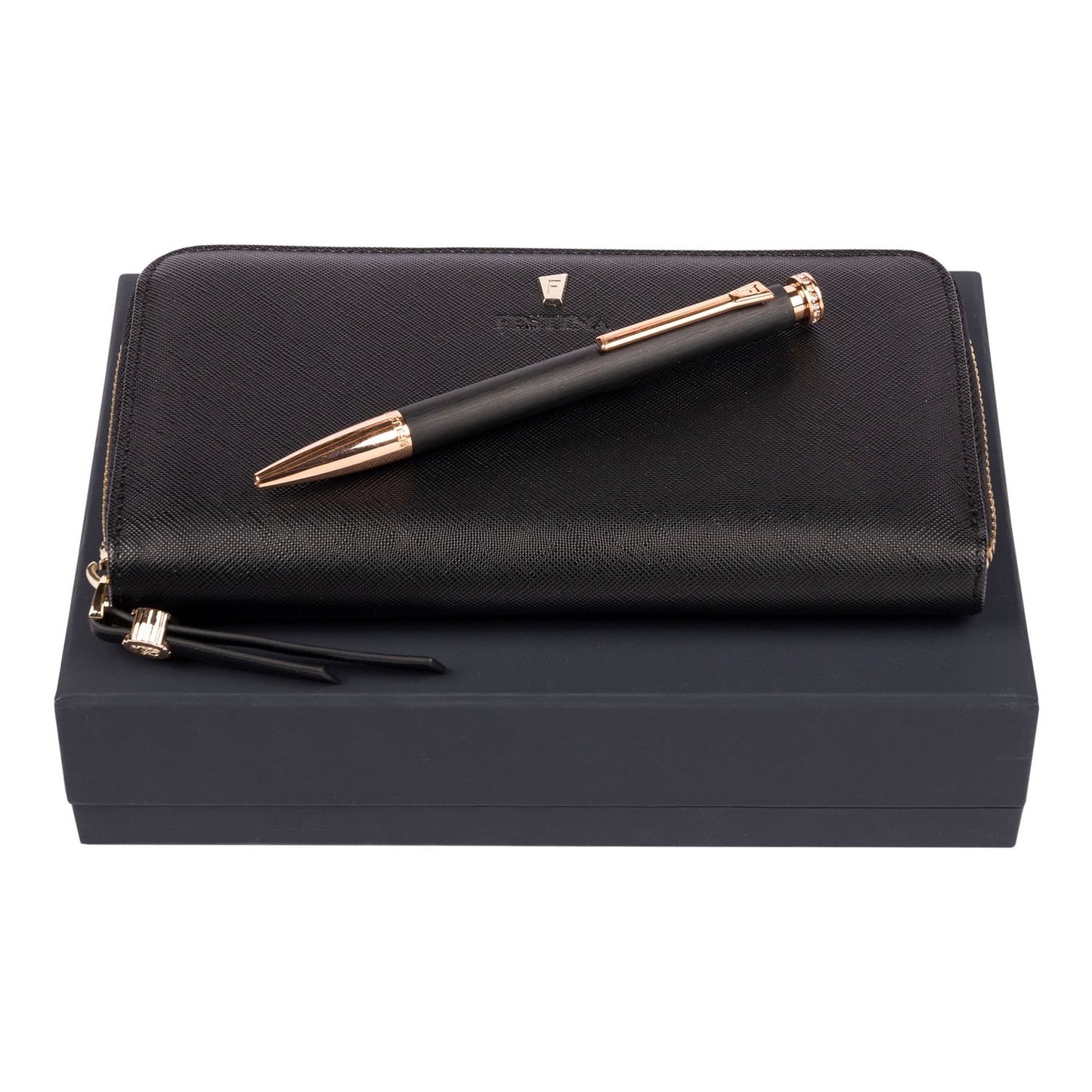 Festina Set Mademoiselle Black (kugelschreiber & brieftasche)