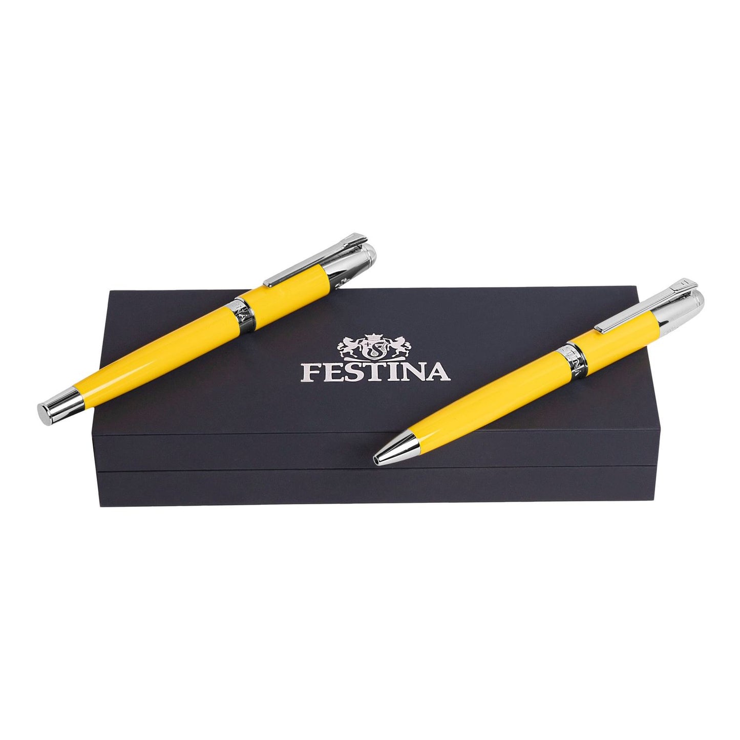 Festina Set Classicals Chrome Yellow (kugelschreiber & füllfederhalter)