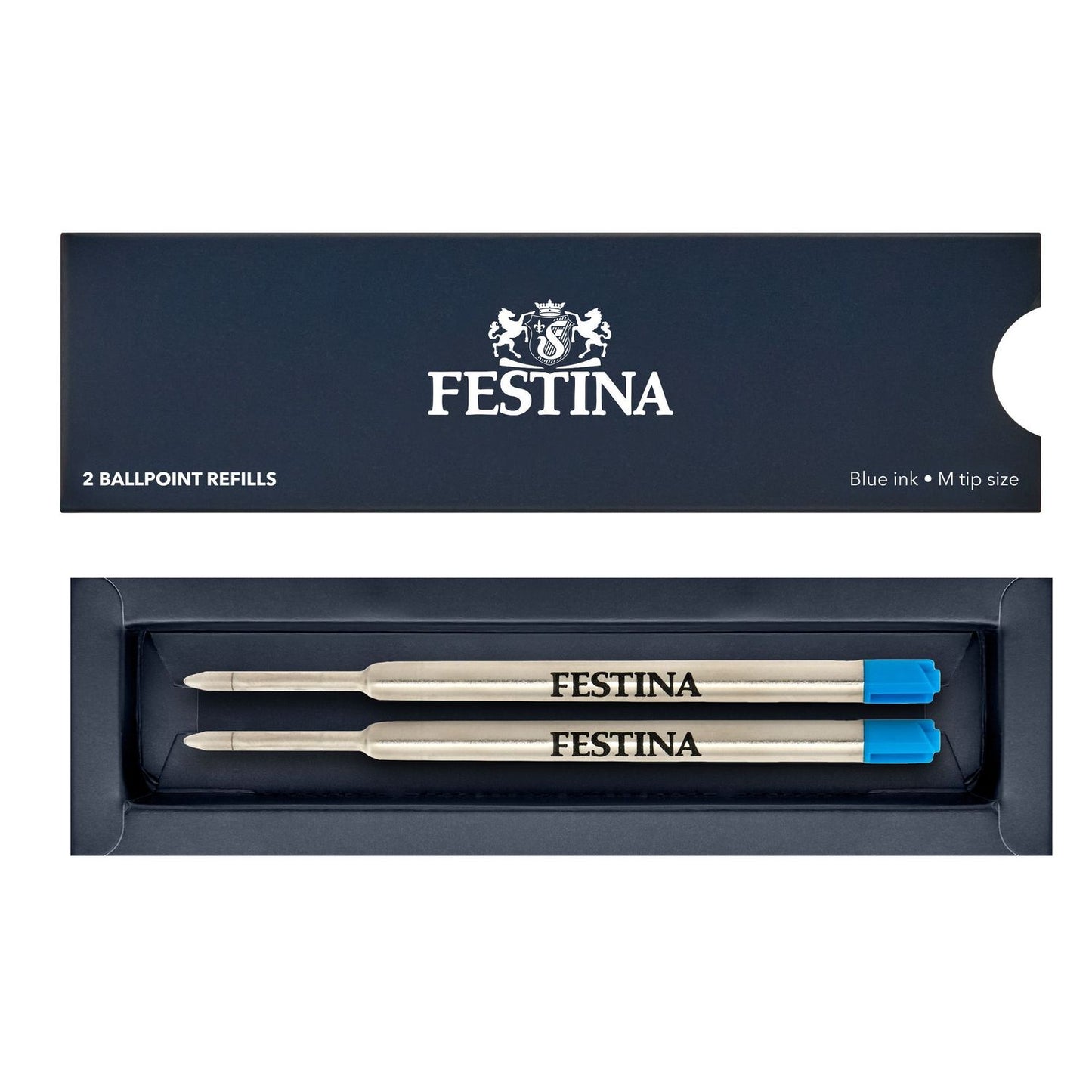 Festina 2 Kugelschreibermine Softline blau Medium