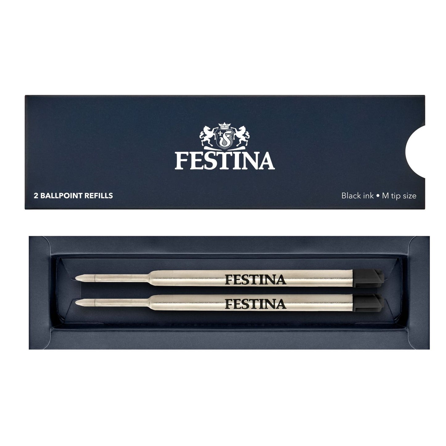 Festina 2 Kugelschreibermine Softline schwarz Medium
