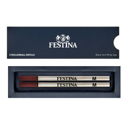 Festina 2 Ersatzminen Tintenroller schwarz Medium