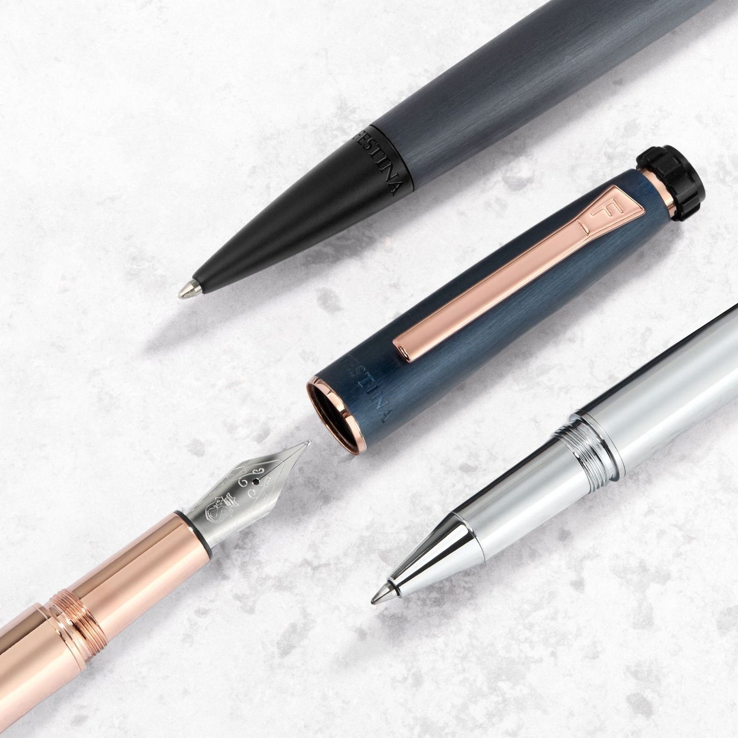 Festina Füllfederhalter Chronobike Rose Gold Navy