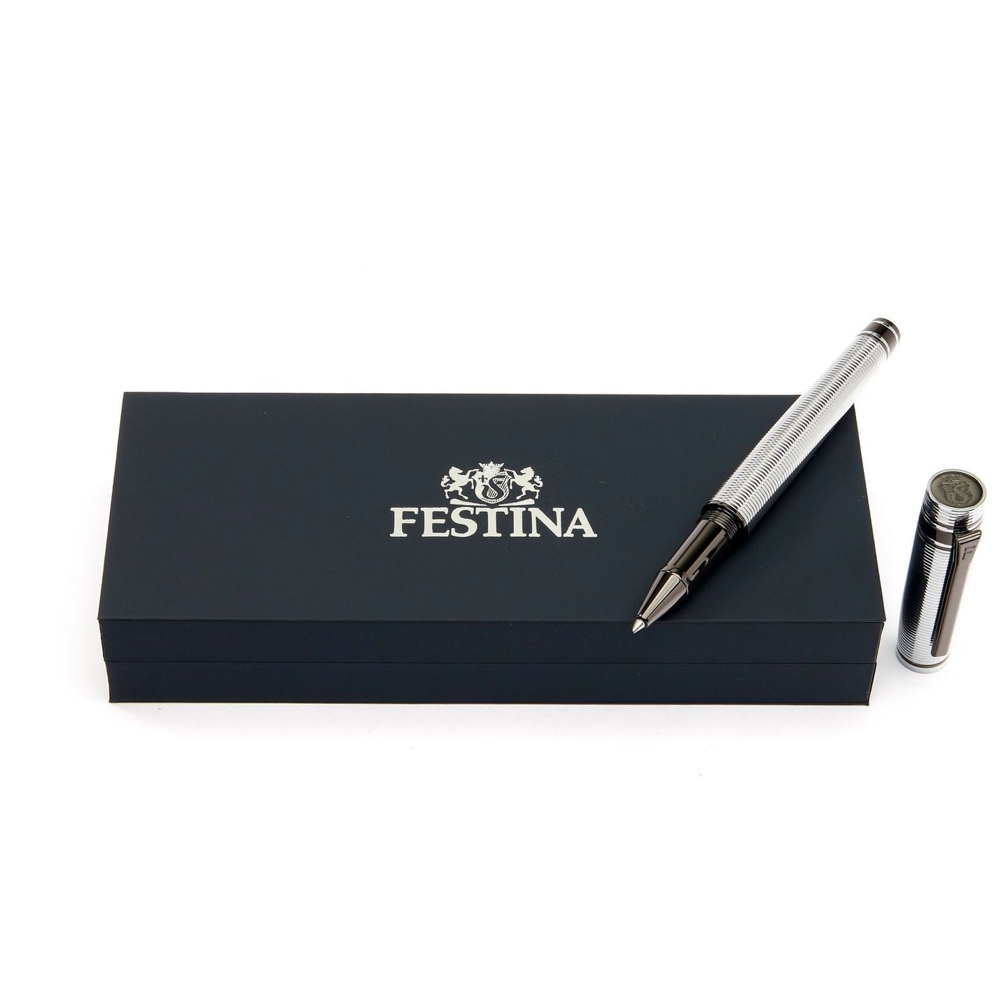 Festina Tintenroller Bold Stripe Chrome & Gun