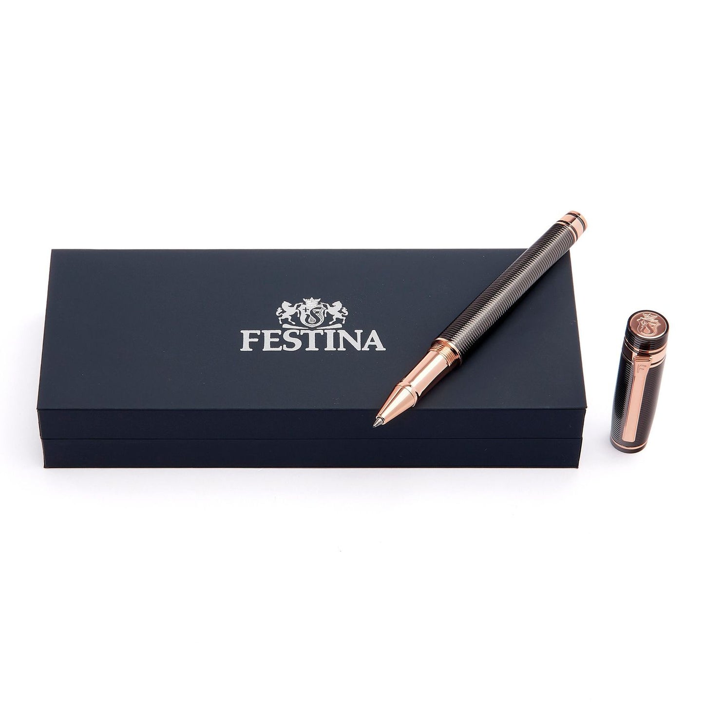 Festina Tintenroller Bold Stripe Gun & Rosegold