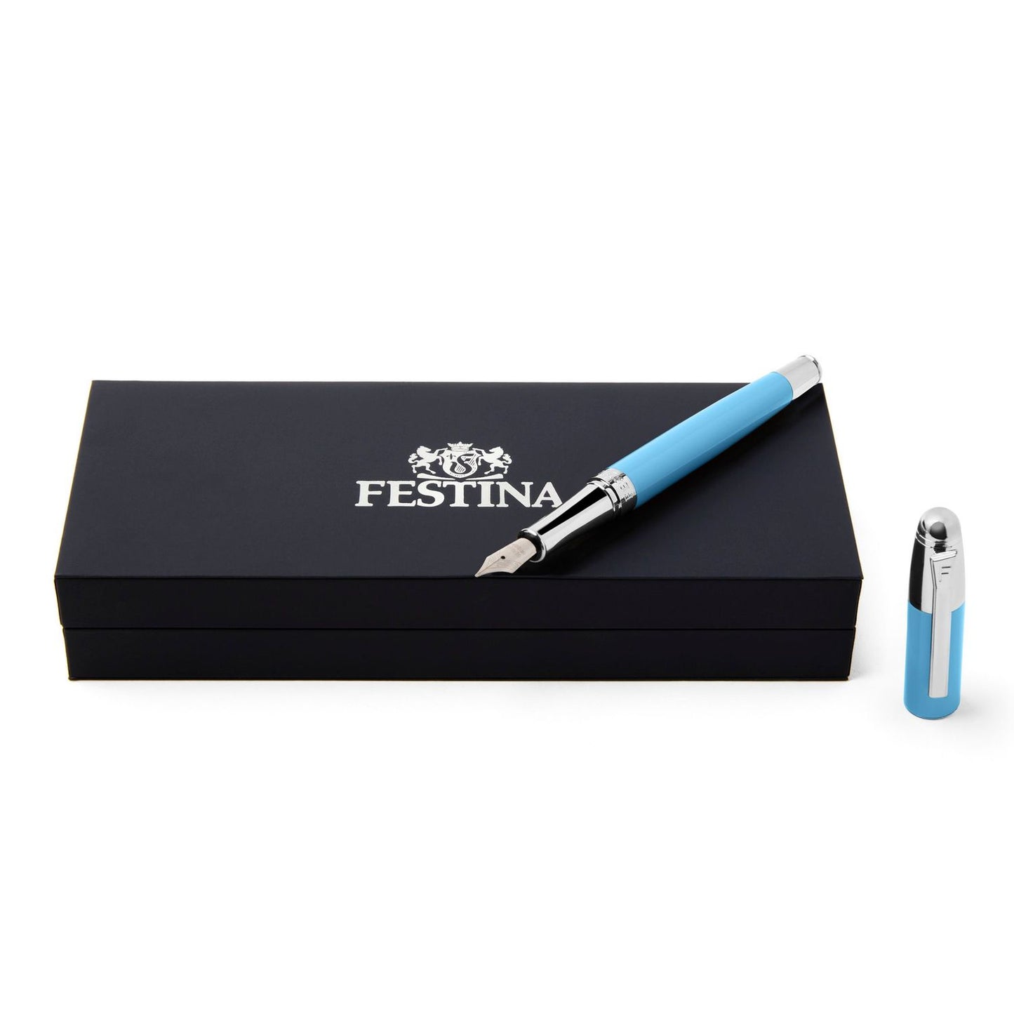 Festina Füllfederhalter Classicals Chrome Light Blue