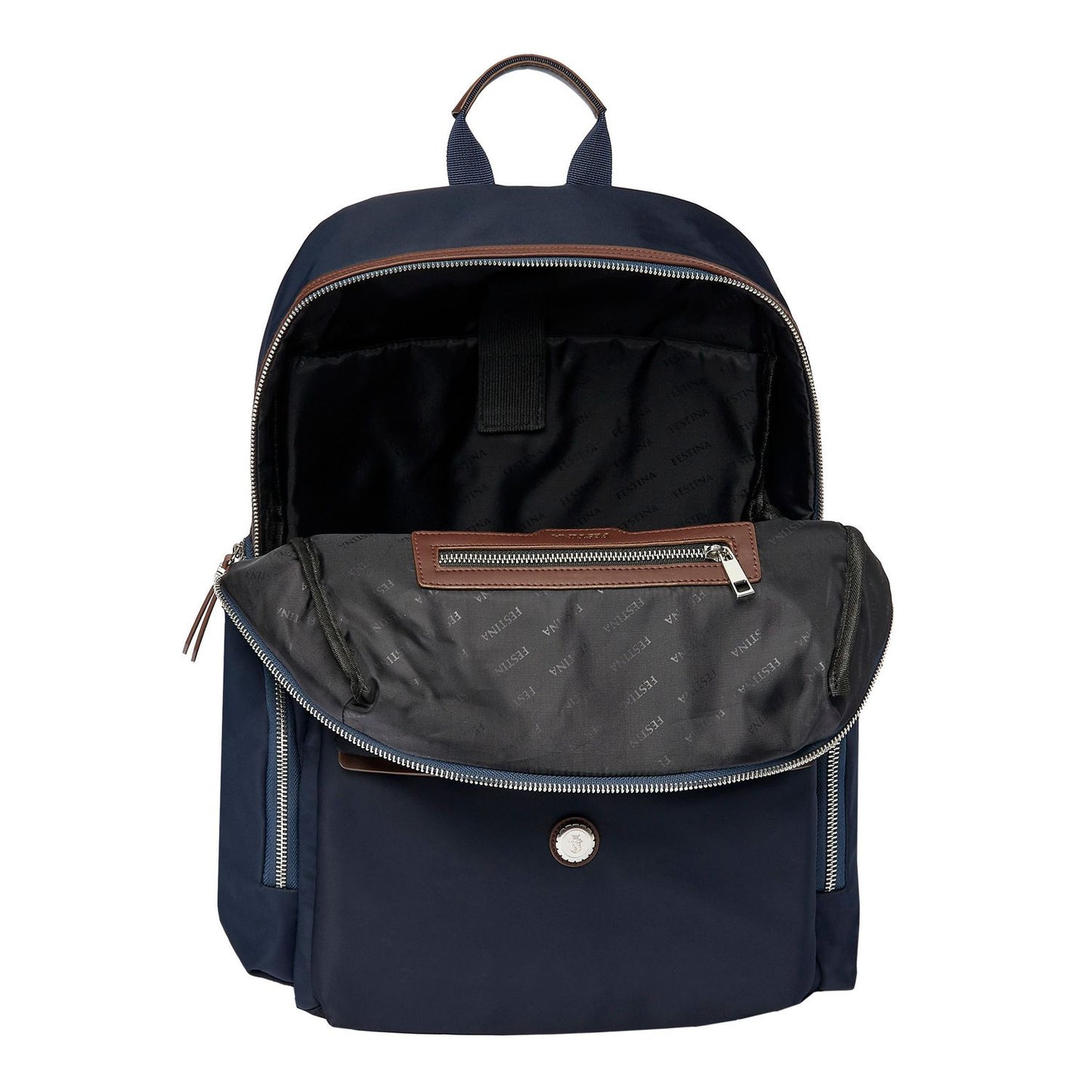 Festina Rucksack Button Navy & Brown